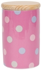 Storage Jar - Spotty Candy Pink