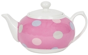 Small Teapot - Spotty Candy Pink